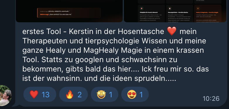 Teilnehmerin Kerstin &uuml;ber ihr erstes selbst gebautes KI-Tool